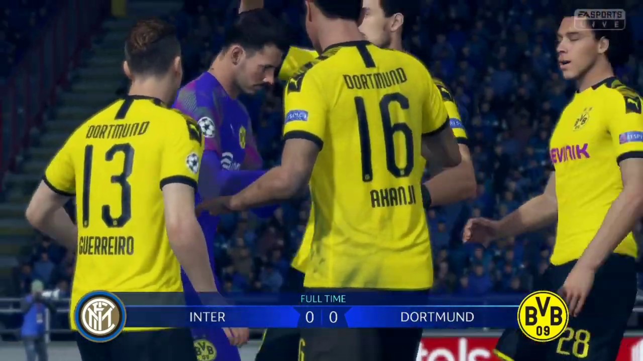 Play FIFA 20 on nintendo switch - Inter v Dortmund