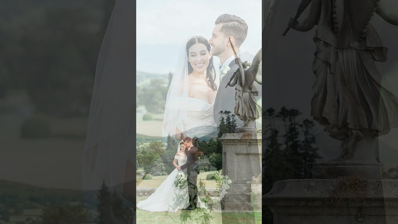 A romantic destination wedding at Powerscourt house, Dublin, Ireland