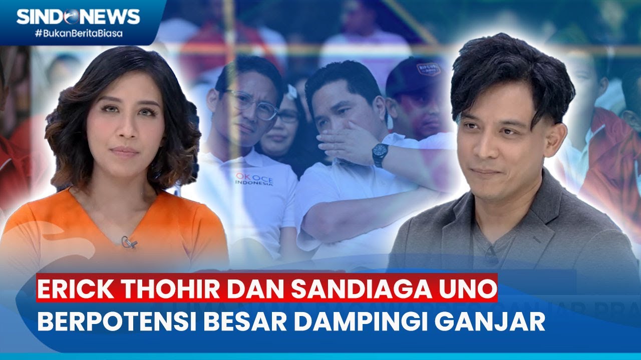 Menilik 5 Kandidat Cawapres Ganjar, Tommy Tjokro: Erick Thohir & Sandiaga Uno Berpotensi Besar