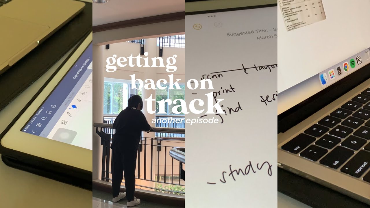 study vlog 📗 start of second semester! being productive and getting back on track | college diaries