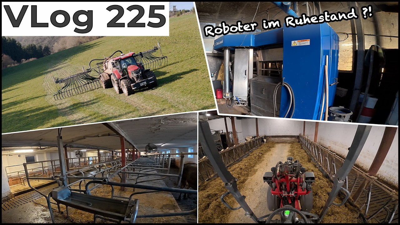 FarmVLOG#225: Stallrundgang beim Milchvieh & Weidemann Arbeiten POV