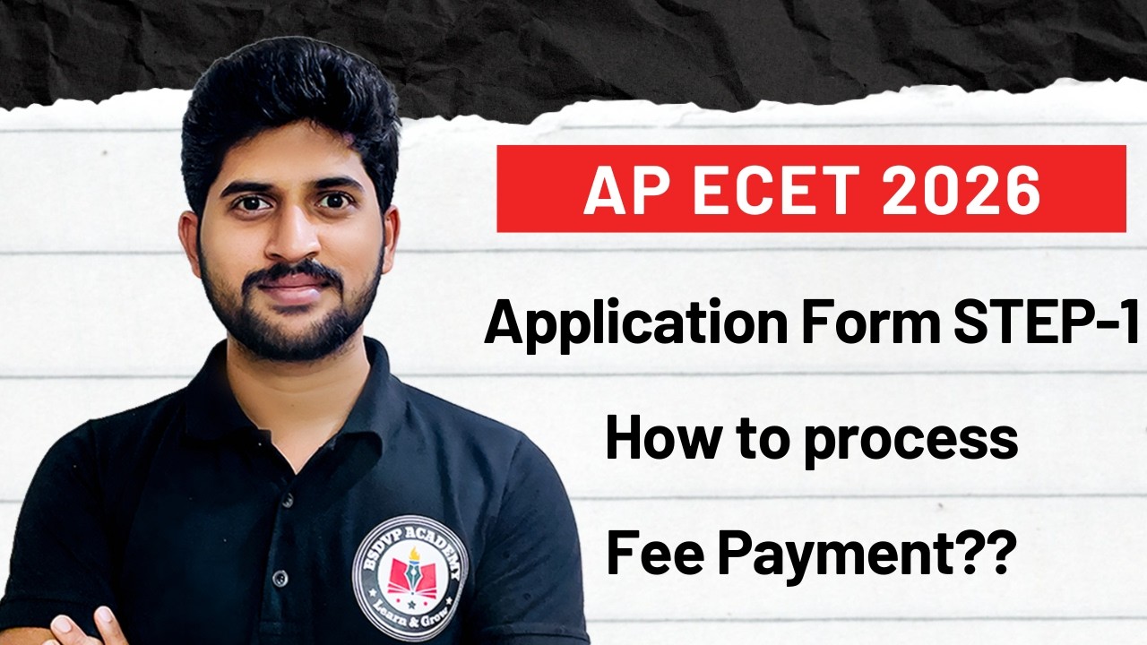 AP ECET 2026 Application Form STEP-1 | Fee Payment Process Explained