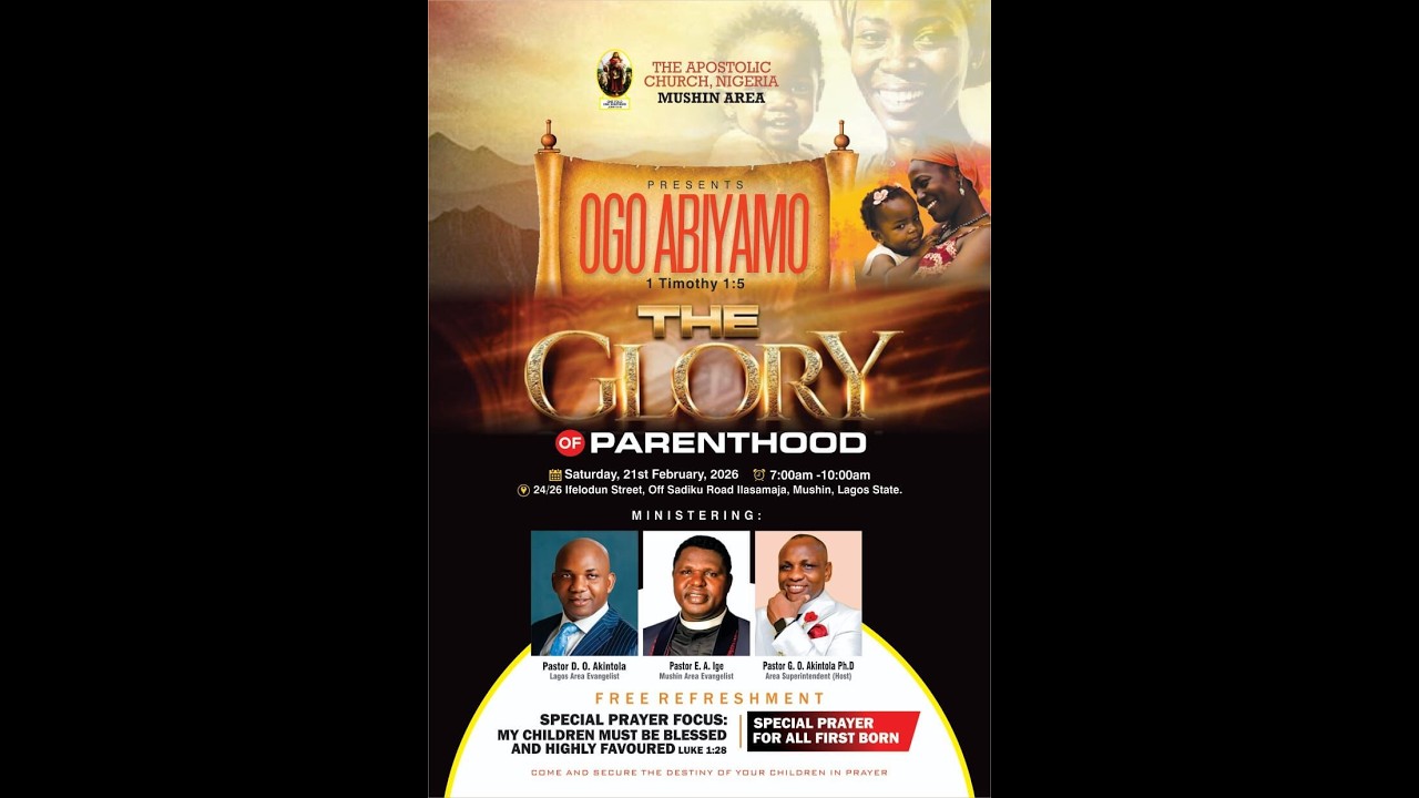 OGO ABIAMO II 21-02-2026 ||MINISTERING: PASTOR D.O. AKINTOLA