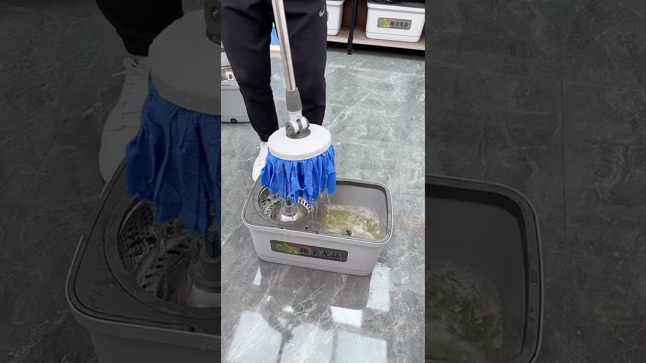 Floor Cleaning Spin Mop 👍 Floor Mop 👍 Microfiber Mop #floor #mop #cleaning #shorts 7