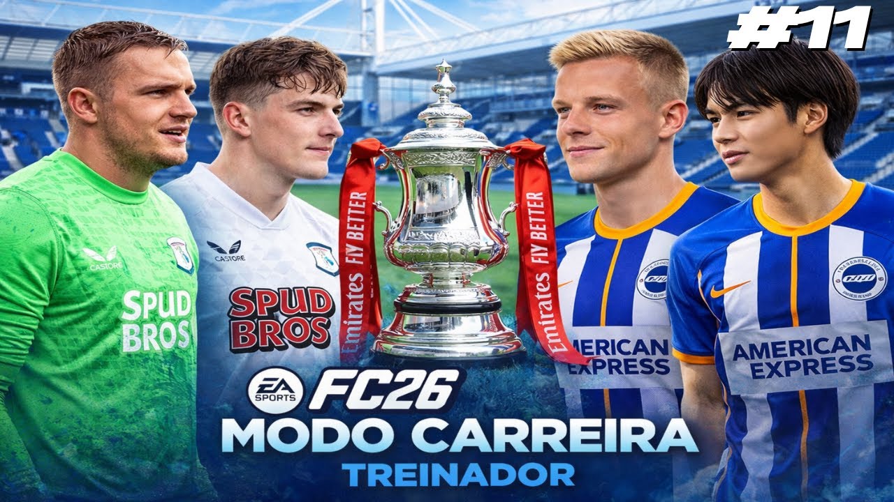 O JOGO MAIS DIFICIL!  PRESTON x BRIGHTON - Modo Carreira #11