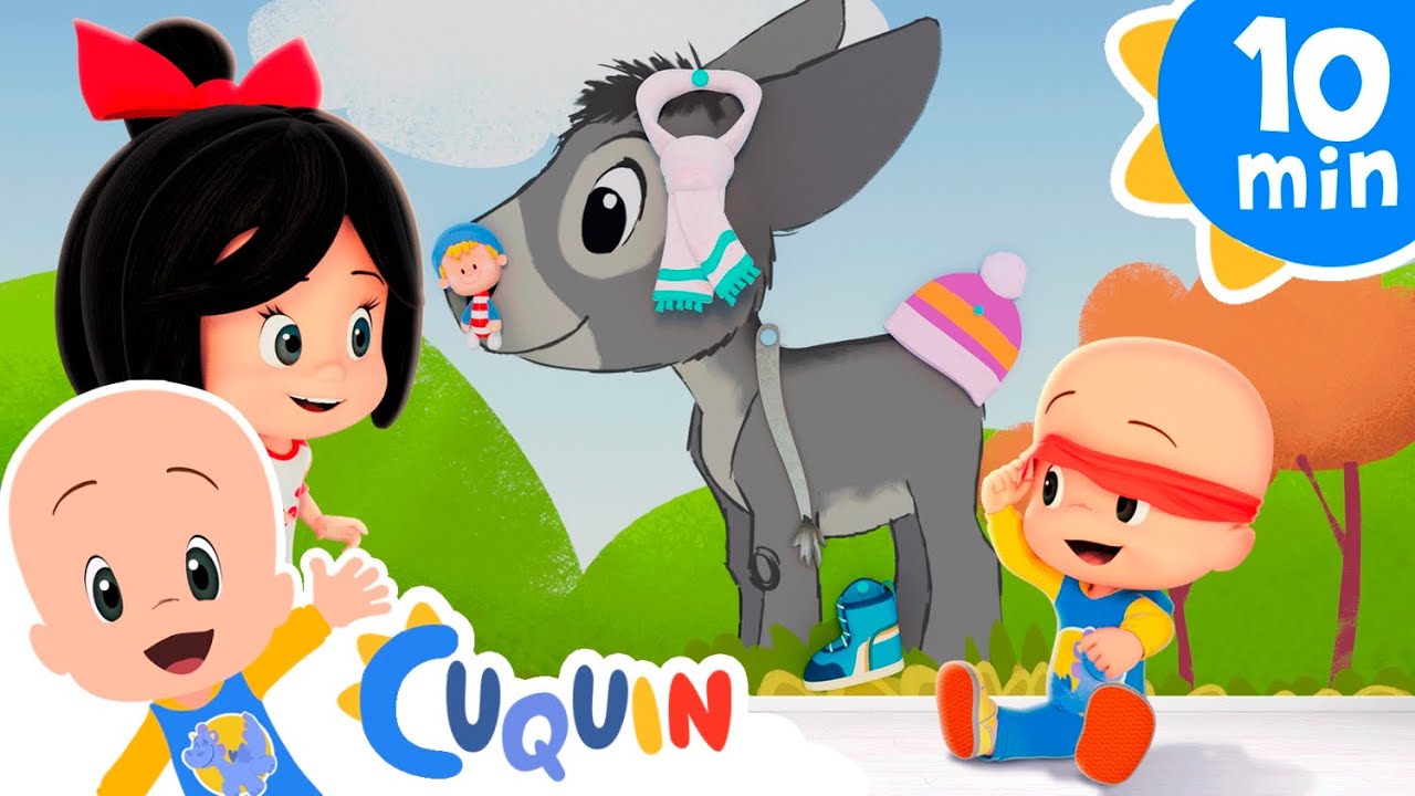 My dear donkey has a headache | Cleo & Cuquin | Kids | Songs