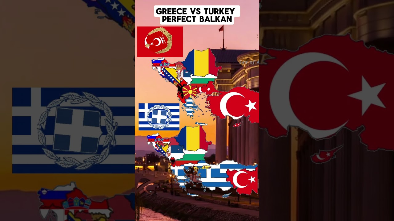 greece vs turkey perfect balkan #map #balkan #history #edit #trend #shorts #fyp