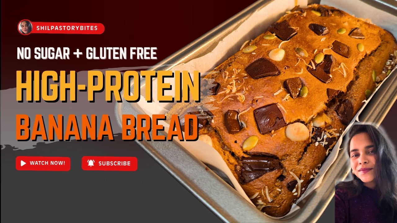 Guilt-Free Banana Bread | High Protein, No Refined Sugar, Naturally Sweetened