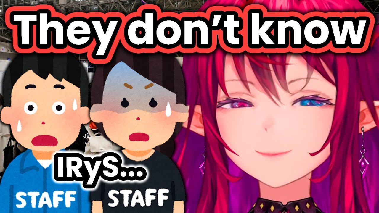 IRyS Went UNDERCOVER to a Hololive Event IRL with her Deep Voice [Hololive EN]