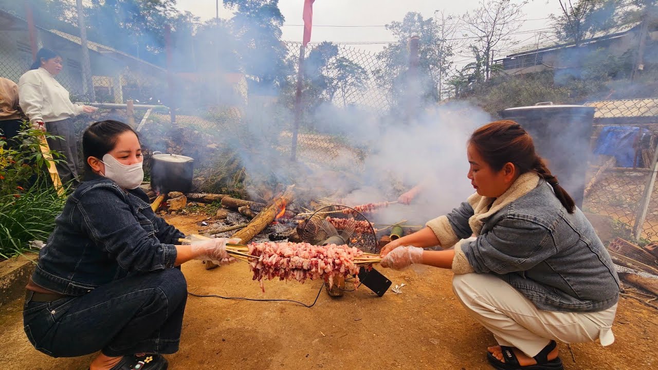 Mở Đại tiệc Cùng Phạm Dũng Phan Diễm lợn 118kg lông nanh dài Ngoằng 280 suất. Nguyễn Tất Thắng