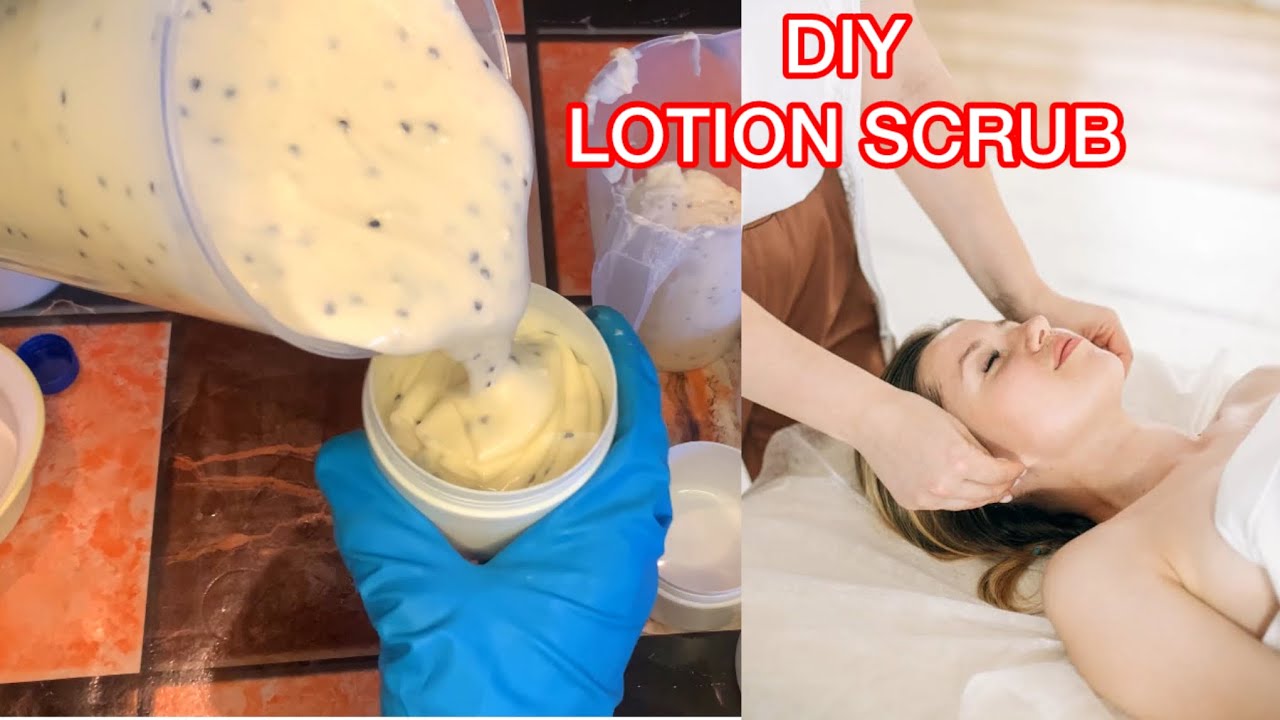 DIY Face & Body Lotion Scrub