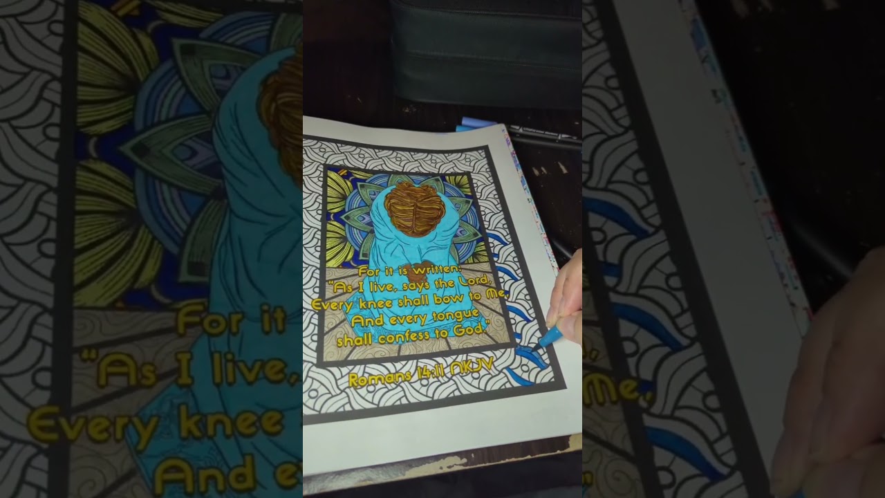 I'm obviously in my blue period. 💙😄 #coloring #prayerjournal #goodmorning #journal #scripture