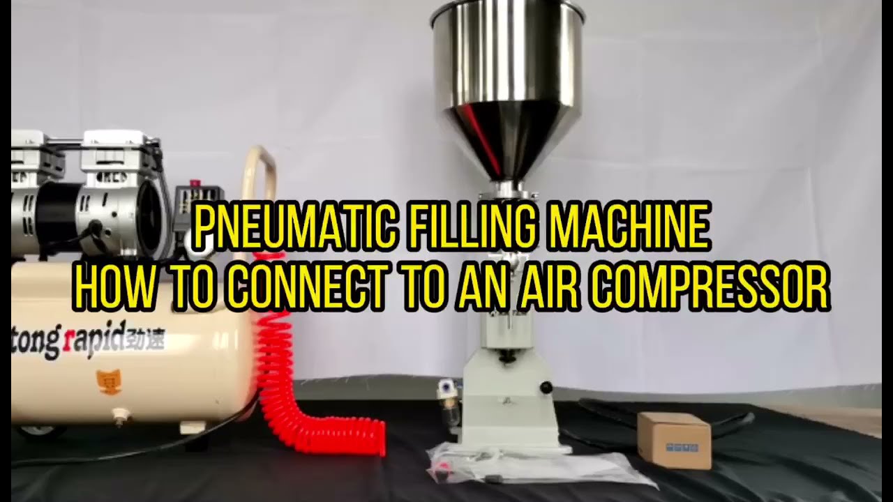 how to connect an air compressor - pneumatic filling machine