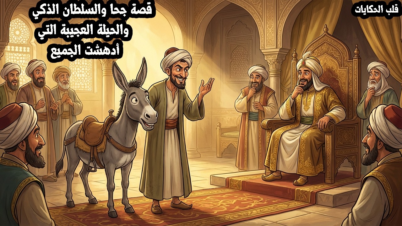 قصة جحا والسلطان الذكي والحيلة العجيبة التي أدهشت الجميع قصة مشوقة مسموعة قبل النوم @قلب الحكايات والقصص