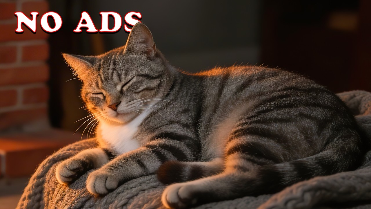 12 часов успокаивающей музыки для кошек 🐈 Музыка для сна для кошек без рекламы ♬ Музыка для сна для