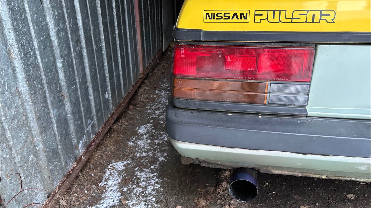1983 Nissan N12 1.5GL cold start -16C + warmup January 1, 2026