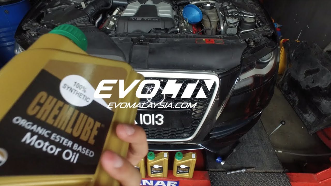 So my Audi S4 now runs the group 5 ester based engine oil from Chemlube | Evomalaysia.com