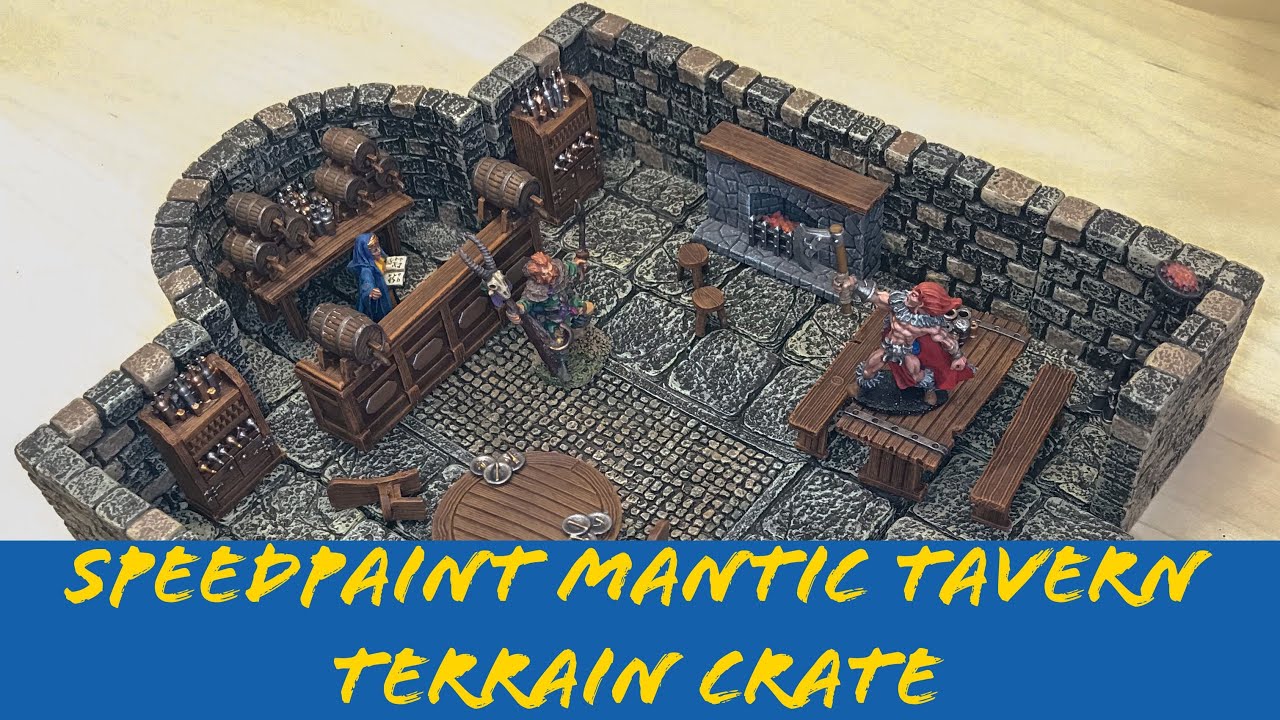 How to Speedpaint Mantic Tavern Terrain Crate