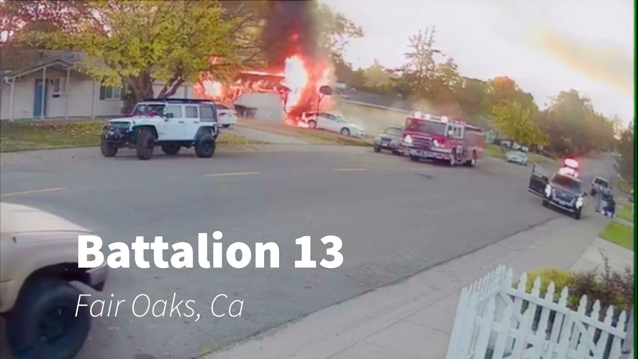 Fair Oaks House Fire- Arrival