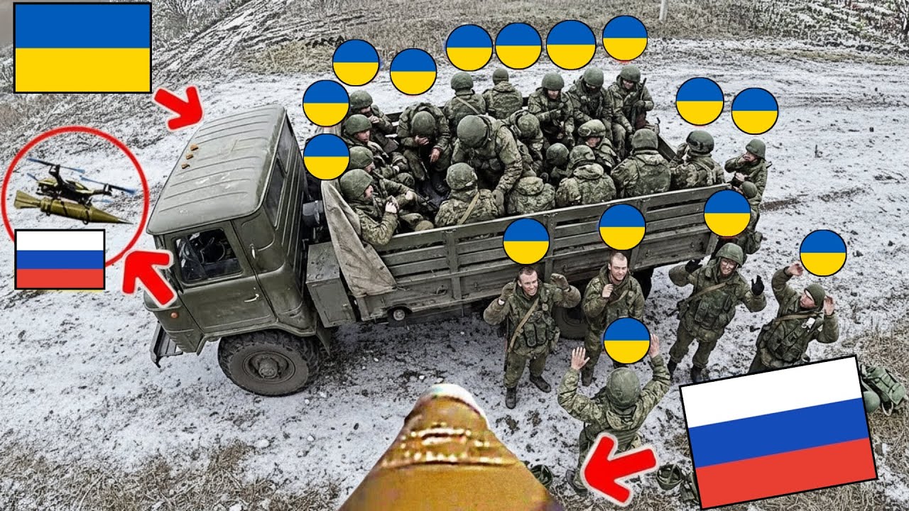 Грузовик с украинскими солдатами попал в объектив российских FPV-дронов — и вот что произошло дал...