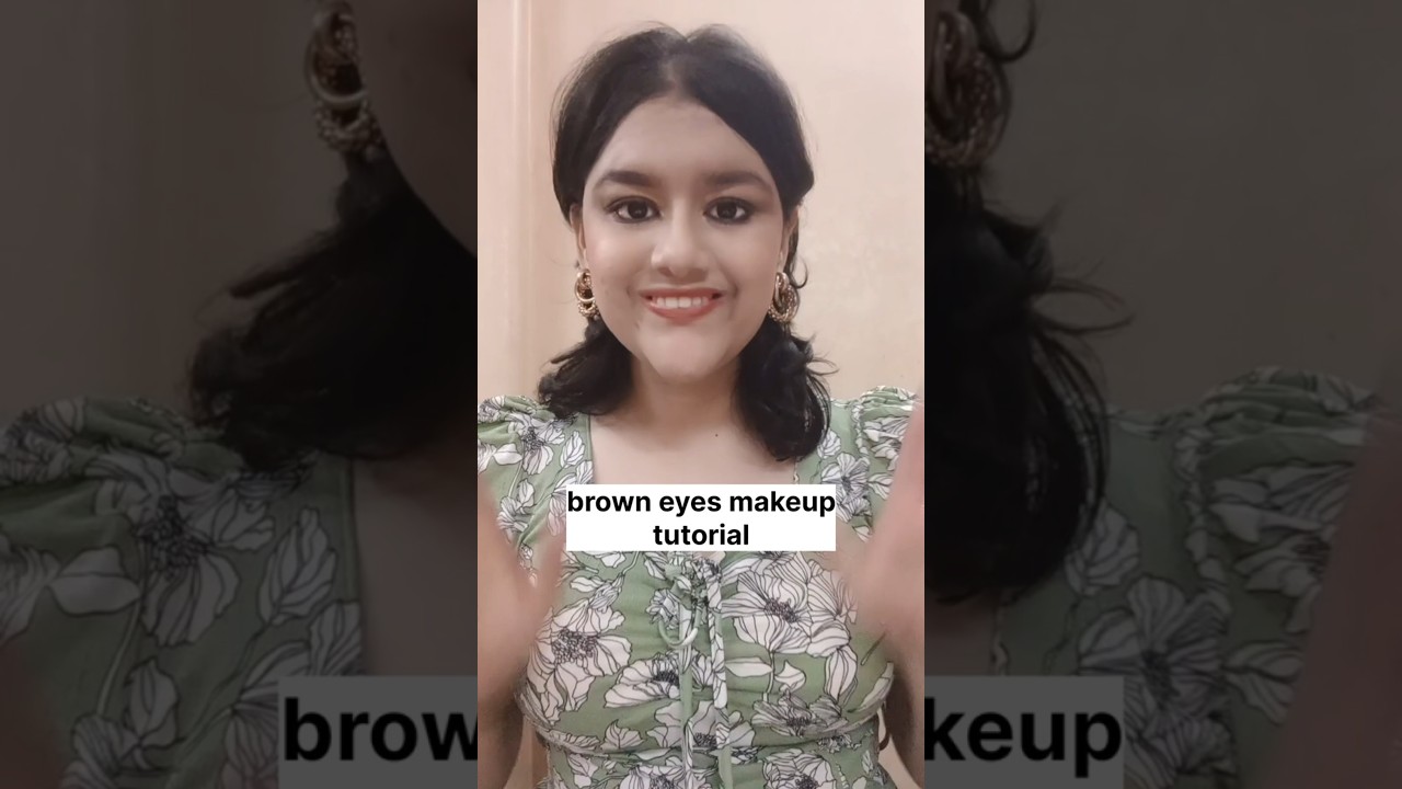 ///BROWN EYES MAKEUP TUTORIAL 🎉💄///.  no copyright music infringement intended.