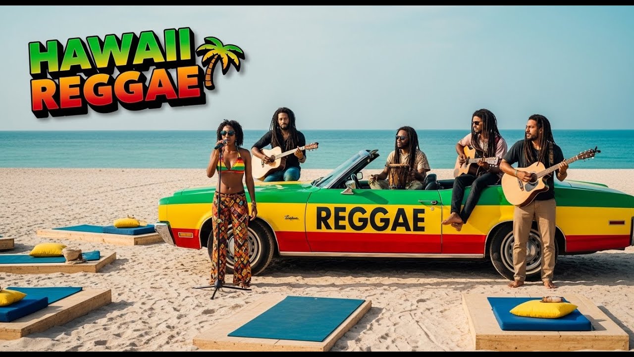 Tropical Sunset Reggae 🌴 Calm Beach Vibes for Relaxing
