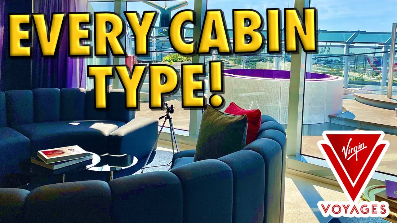 Touring EVERY Cabin Type Onboard Virgin Voyages Scarlet Lady! From Inside Cabins to Rockstar Suites!