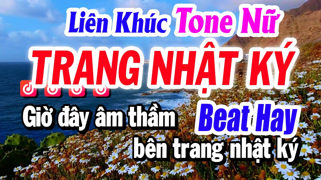 Karaoke Liên Khúc Tone Nữ TRANG NHẬT KÝ Beat Mới Hay Nhất | Karaoke Tuyết Nhi