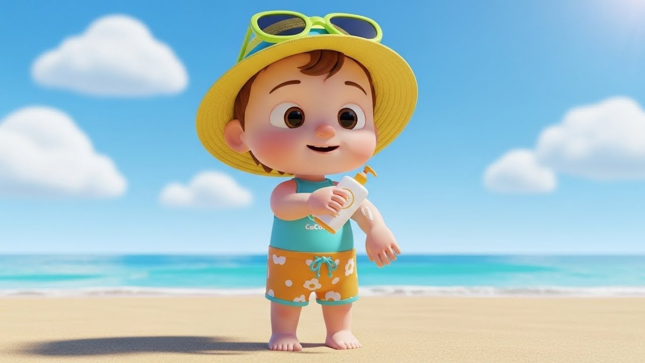Sunny’s Beach Adventure | Sun Safety & Summer Fun Kids Song 🌞🏖️