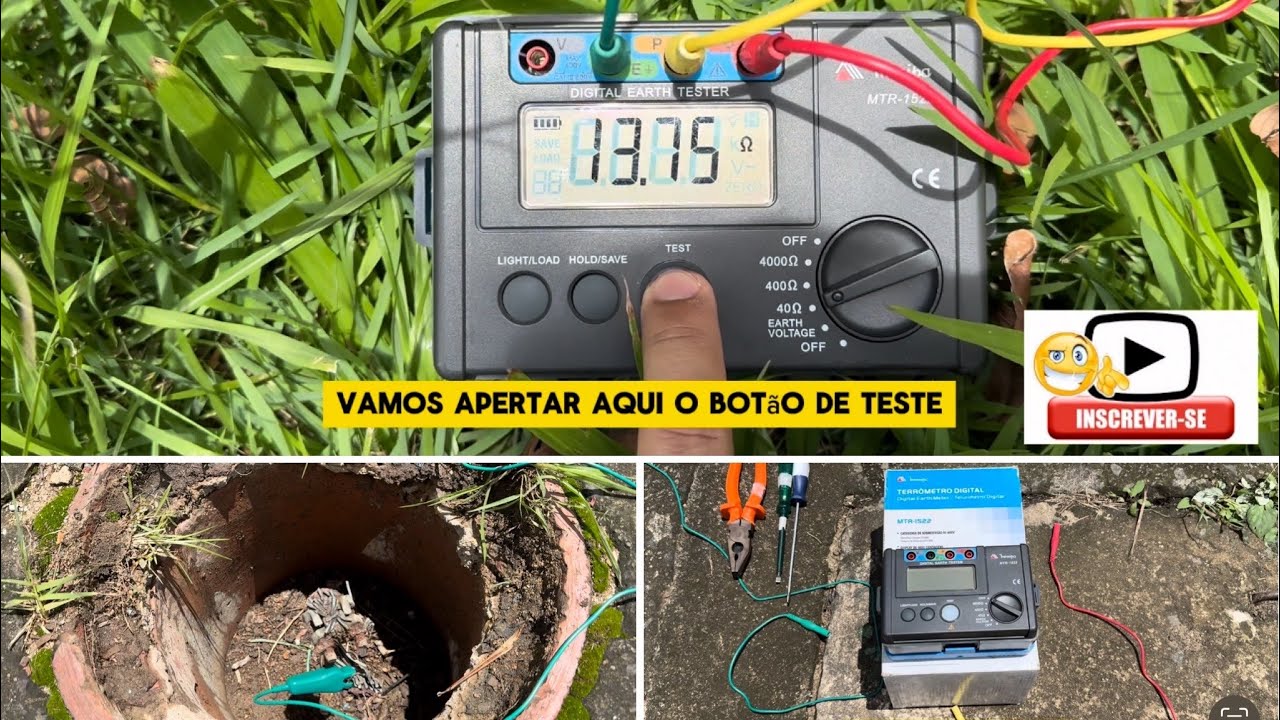 MEDIÇÃO COM TERRÔMETRO DIGITAL Minipa