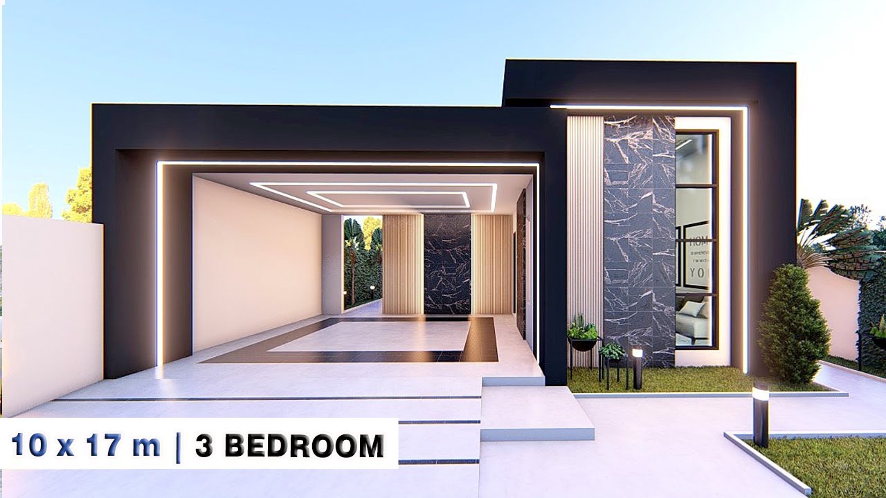 EXCELENT MODERN HOUSE DESIGN || 3 BEDROOM HOUSE WITH SWIMMING POOL | 10 x 17 meters
