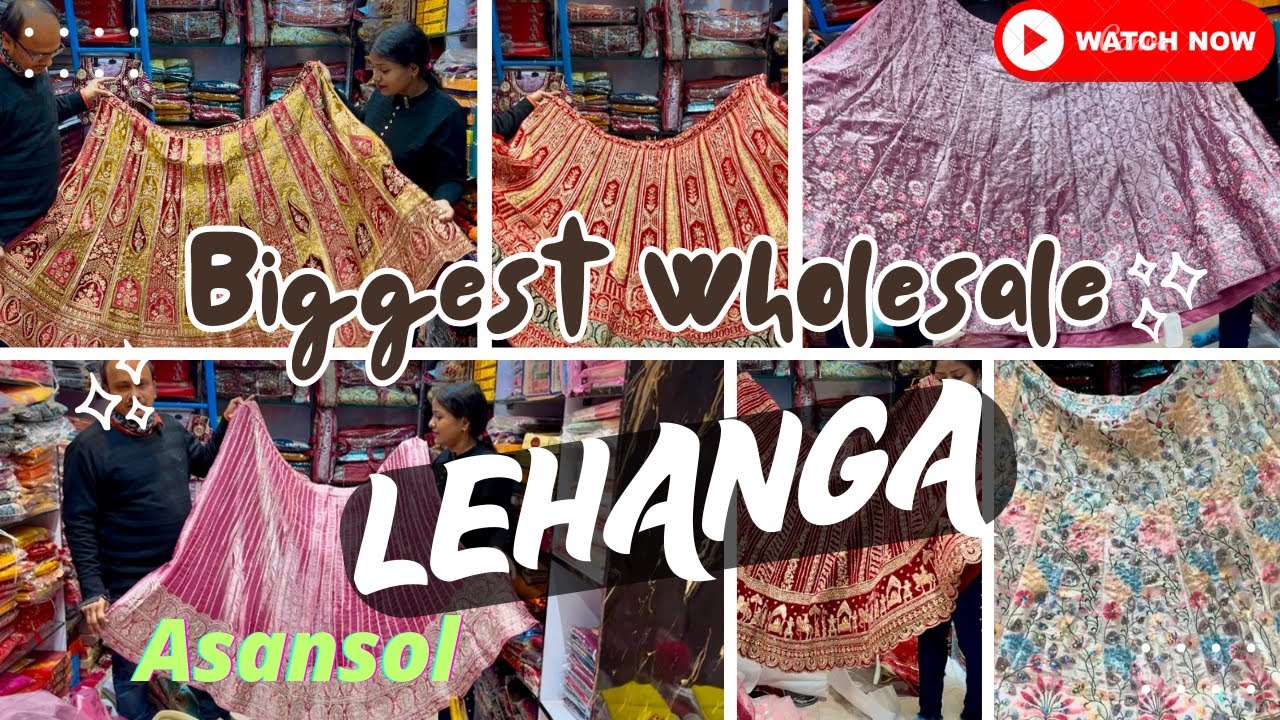 Biggest Lehanga Wholesale Shop In Asansol 🤩🤩 // रु 899/- Starting Price me 😱😱