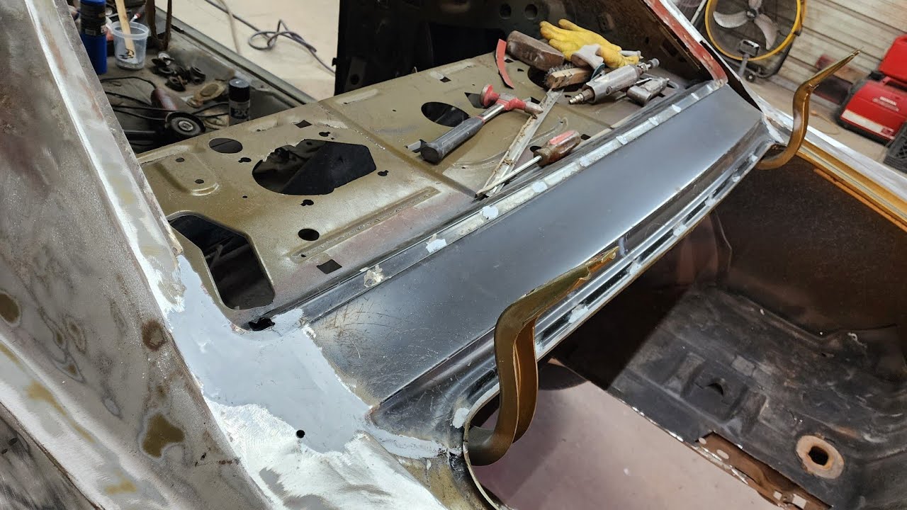 1968-1972 GM A Body Monte Carlo Chevelle Deck Filler Panel Replacement, Rebuilding Under structure