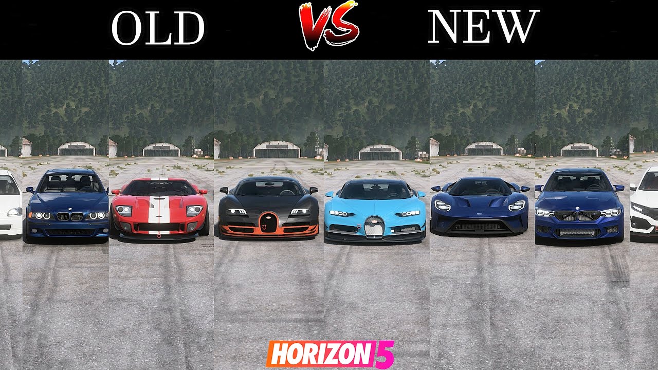 Forza Horizon 5 | Old VS NEW | 1 Mile Drag Race Battle Compilation