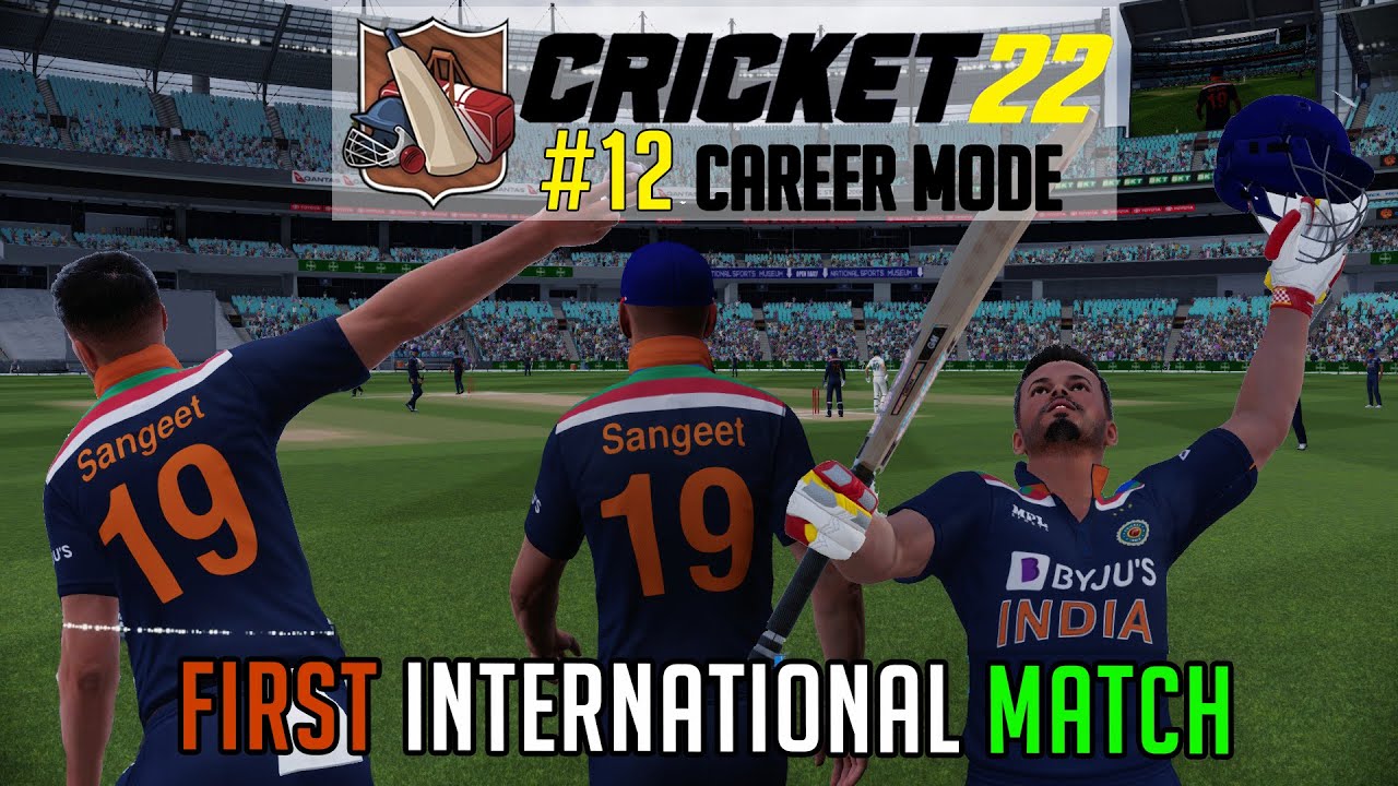 INDIAN DEBUT - India vs Australia - BOXING DAY test match - CAREER MODE Cricket 22 Ep 12