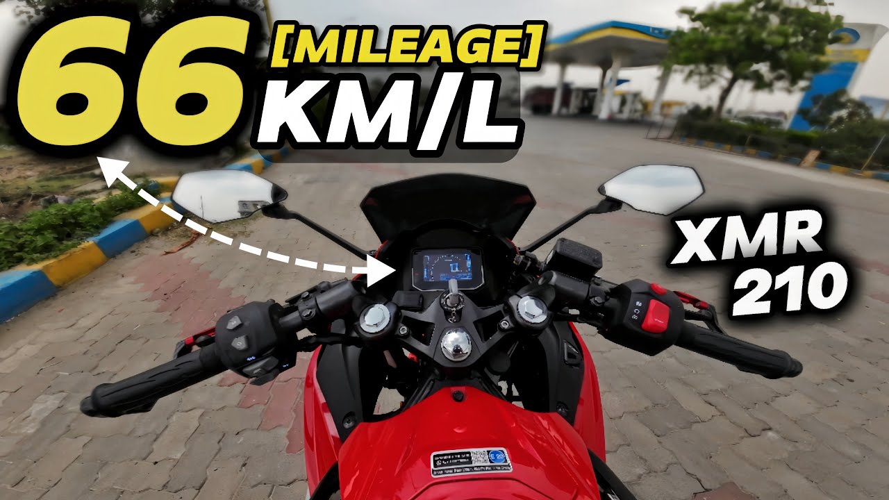 1ST TIME ON YOUTUBE : 66 KMPL MILEAGE WITH XMR 210 | WITH PROOF  | AJR7 - [Moto Mystique]
