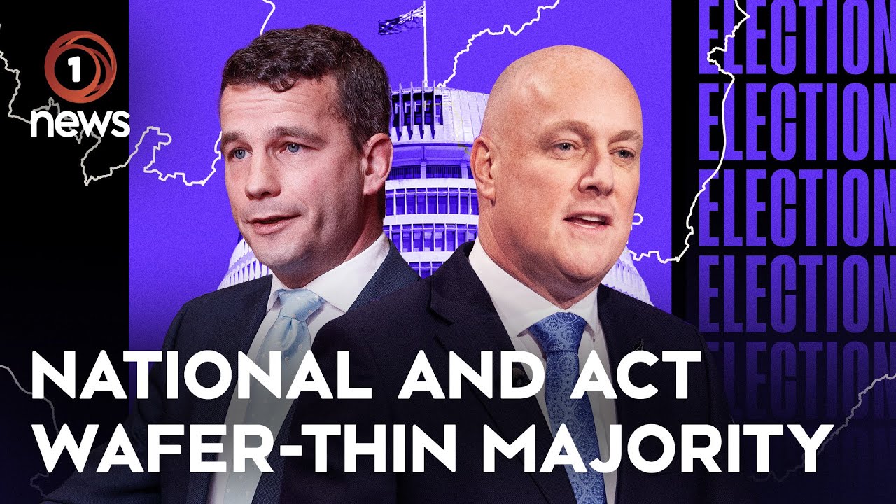 National and ACT have a wafer-thin majority | 1News Election 2023