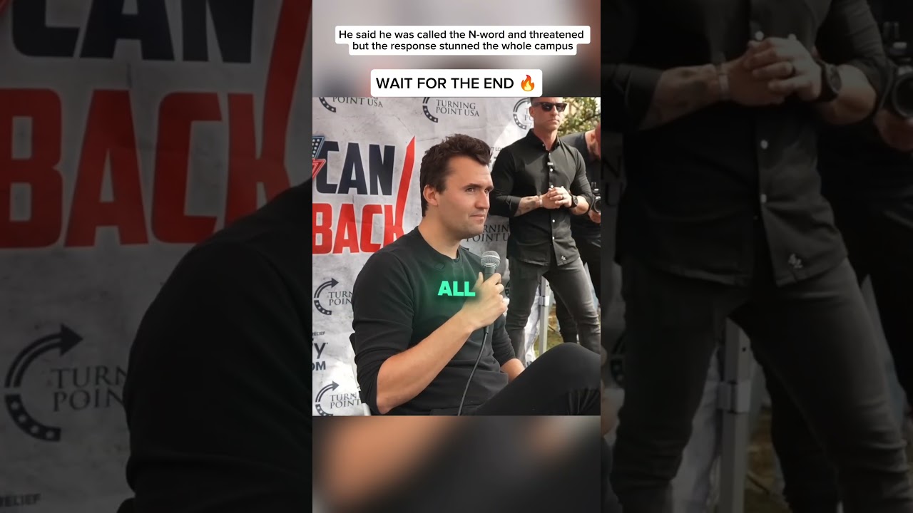 A student called him the N-word🤯?#charliekirk#turningpointusa#politicaldiscussion#campusdebate