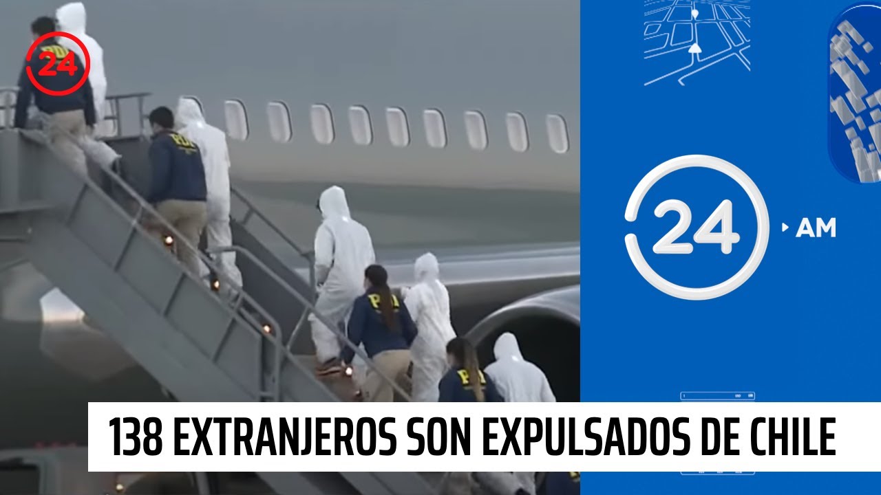 En avión y buses: 138 extranjeros son expulsados de Chile tras ingreso ilegal | 24 Horas TVN Chile