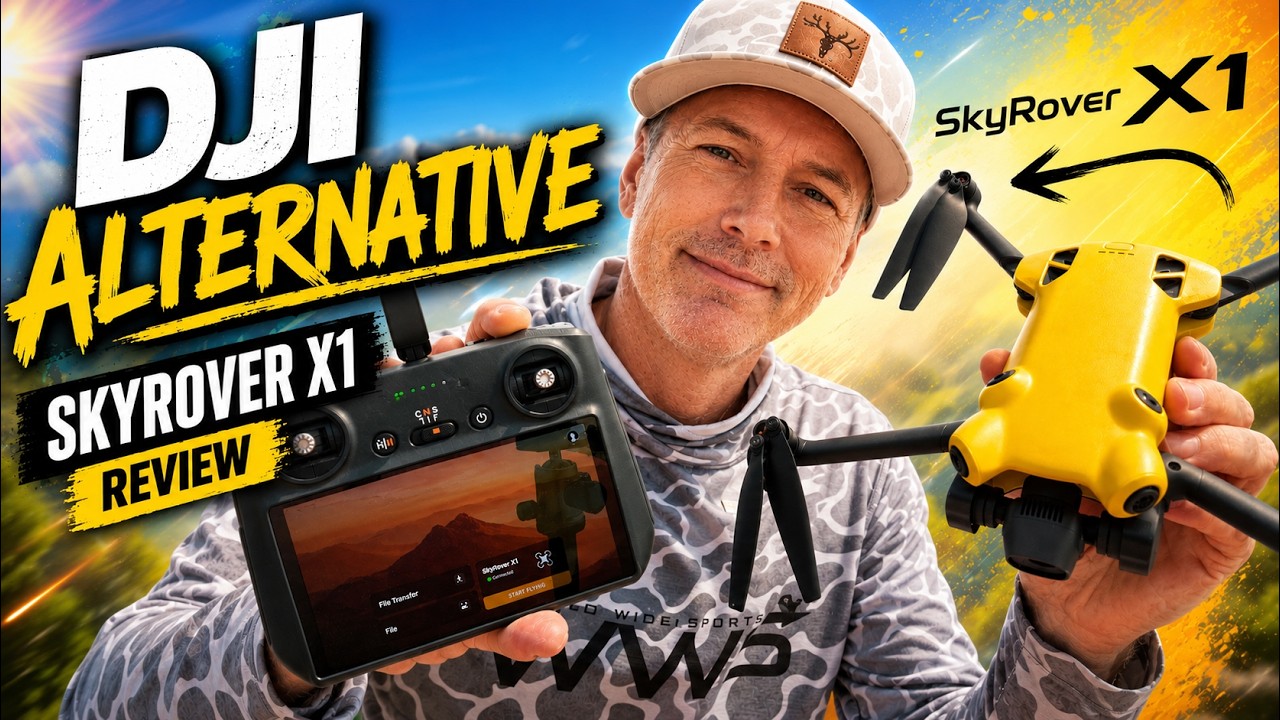 Лучшая альтернатива DJI? &mdash; Складной дрон Skyrover X1 4K весом до 250 грамм.