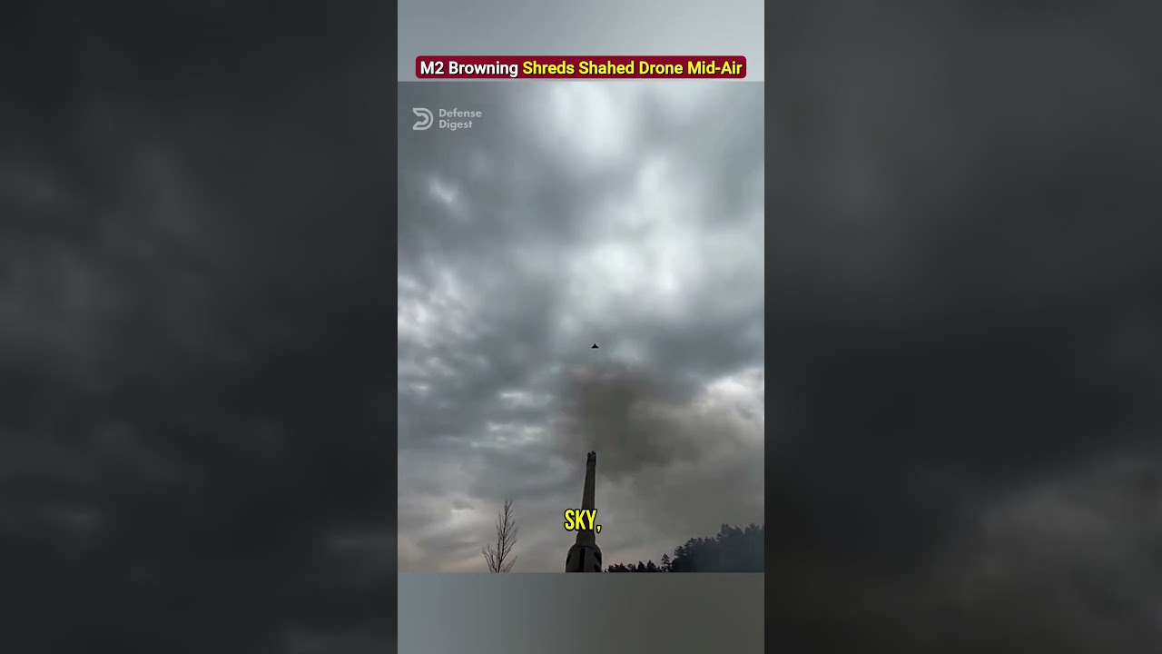 Украинский артиллерист сбил беспилотник &laquo;Шахед&raquo; из винтовки M2 Browning!