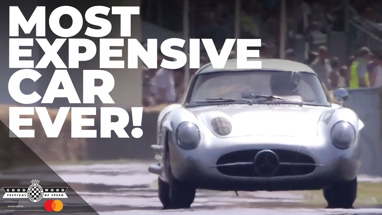 The most expensive car ever sold | $143million Mercedes 300 SLR Uhlenhaut Coupe on Goodwood hill
