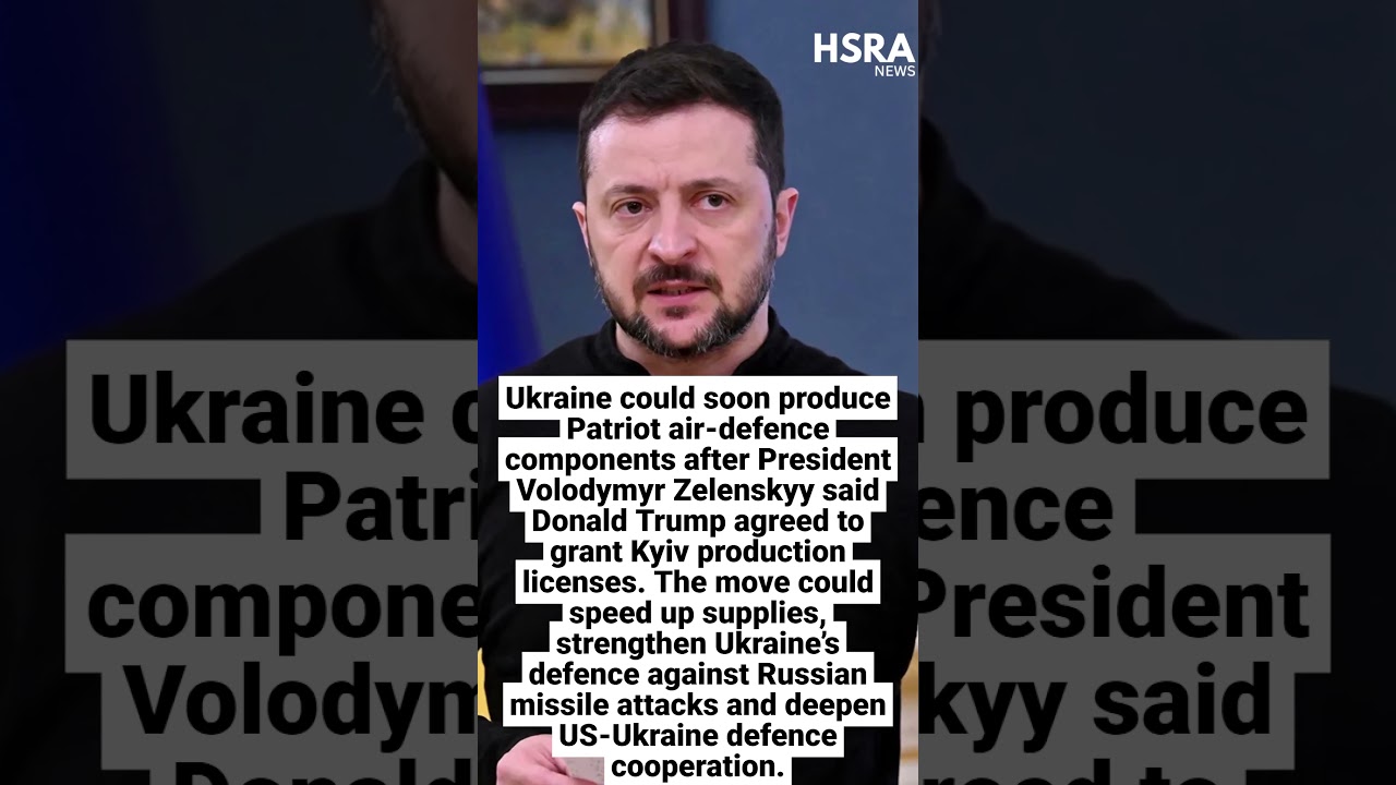 Trump Approves Patriot Missile Production in Ukraine as Zelenskyy Seeks More Air Defense #shorts