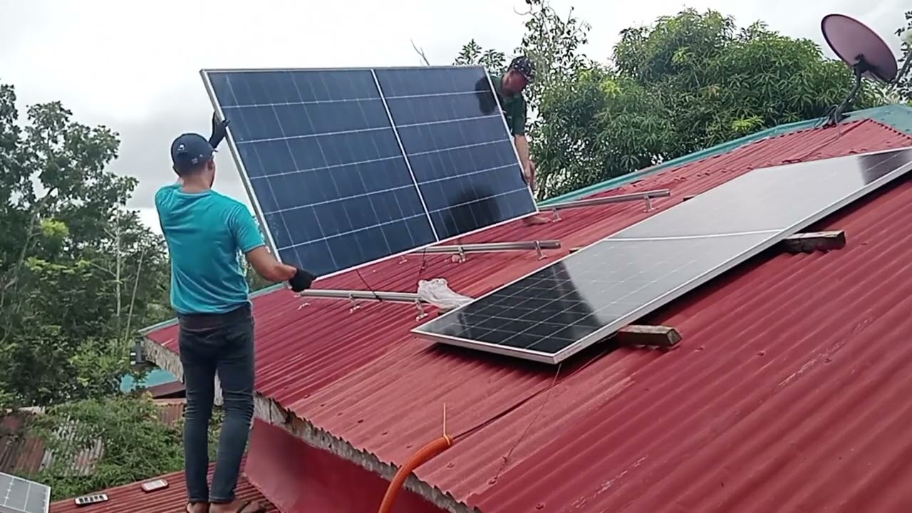 Solar railings and solar panel installation