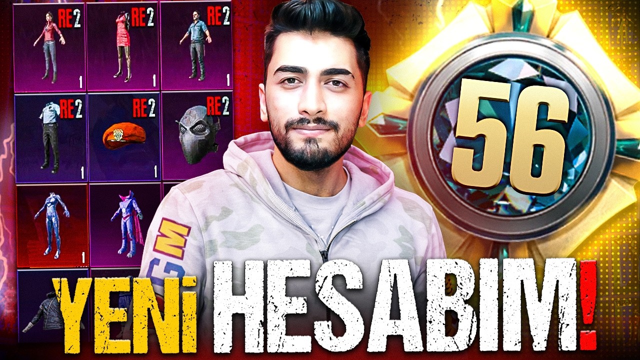 56 KOLEKSİYON BEYAZ BAPELİ NADİR YENİ HESABIM! | PUBG Mobile