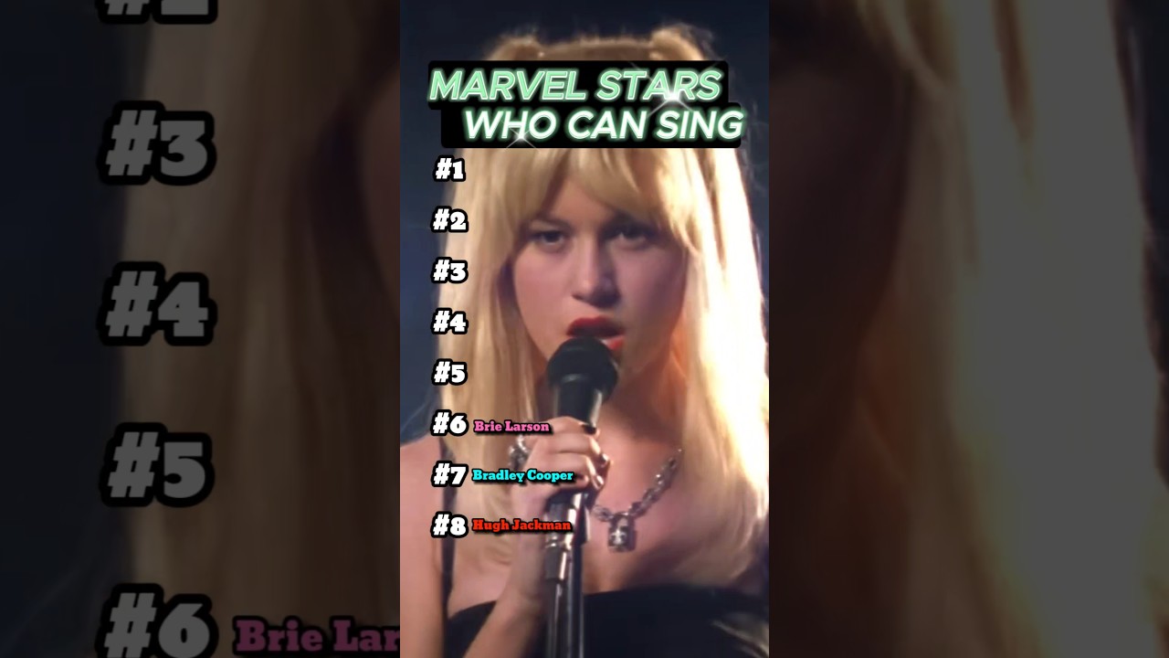 When the Marvel cast sings  (not a ranking🚨) #singer #singing #actors #MCU #marvel