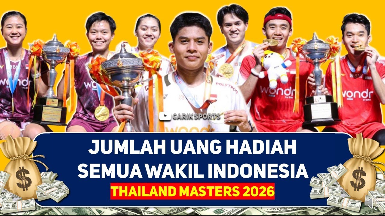 INDONESIA BORONG HADIAH! Besaran Hadiah Uang Thailand Masters 2026 #thailandmasters2026