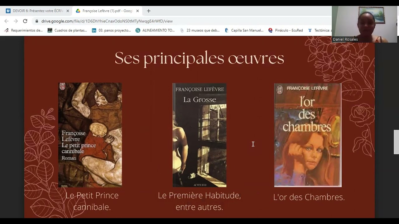 Pr&eacute;sentation du Fran&ccedil;oise Lef&egrave;vre