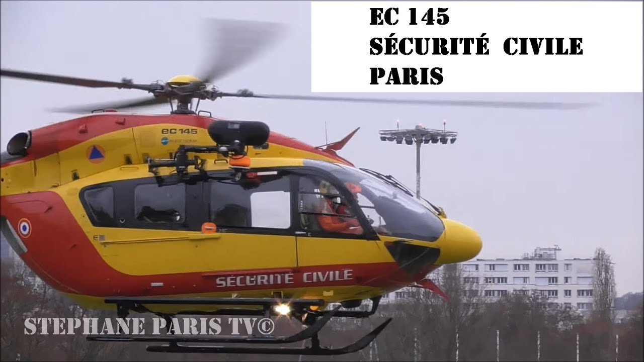 EC-145  sécurité civile   PARIS