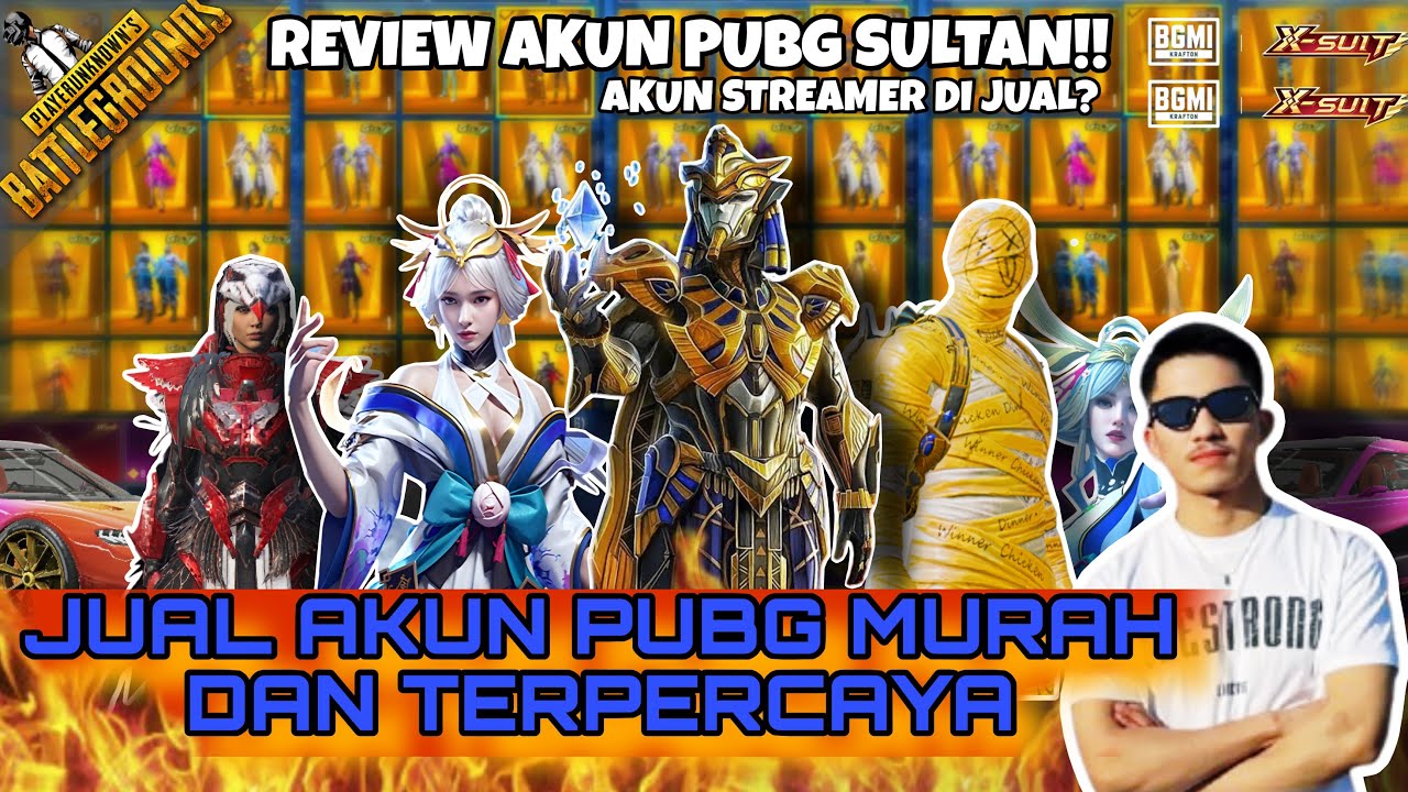 JUAL AKUN PUBG SULTAN MURAH MERIAH DI JAMIN AMAN || PUBG MOBILE INDONESIA